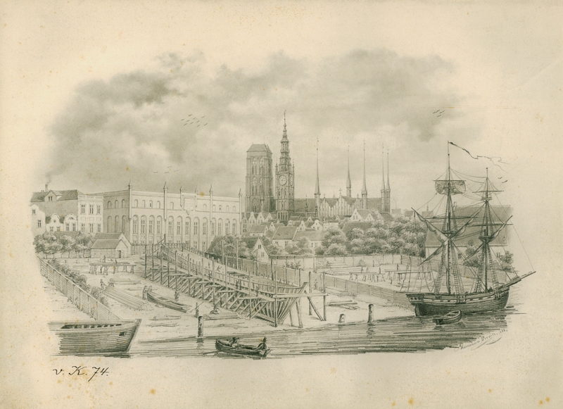Plik:Widok Gdańska od strony południowo-wschodniej, na pierwszym planie Lastadia, Herman Porch, 1846.JPG