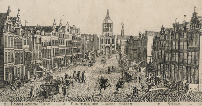 Plik:Widok na ulicę Długą ze Złotą Bramą, Aegidius Dickmann, 1617.JPG