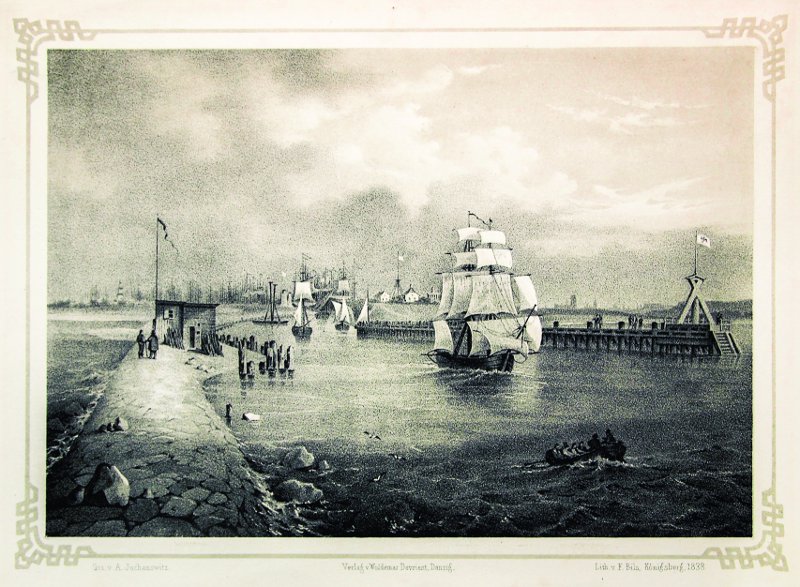 Plik:Wejście do portu gdańskiego, 1838.jpg