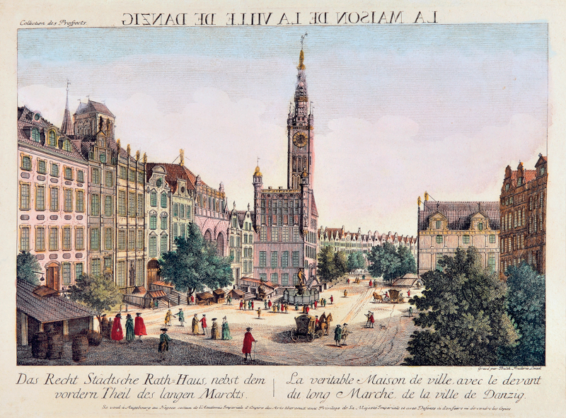 Plik:Ratusz Głównego Miasta (w lustrzanym odbiciu), Balthasar Friedrich Leizel, około 1780.JPG