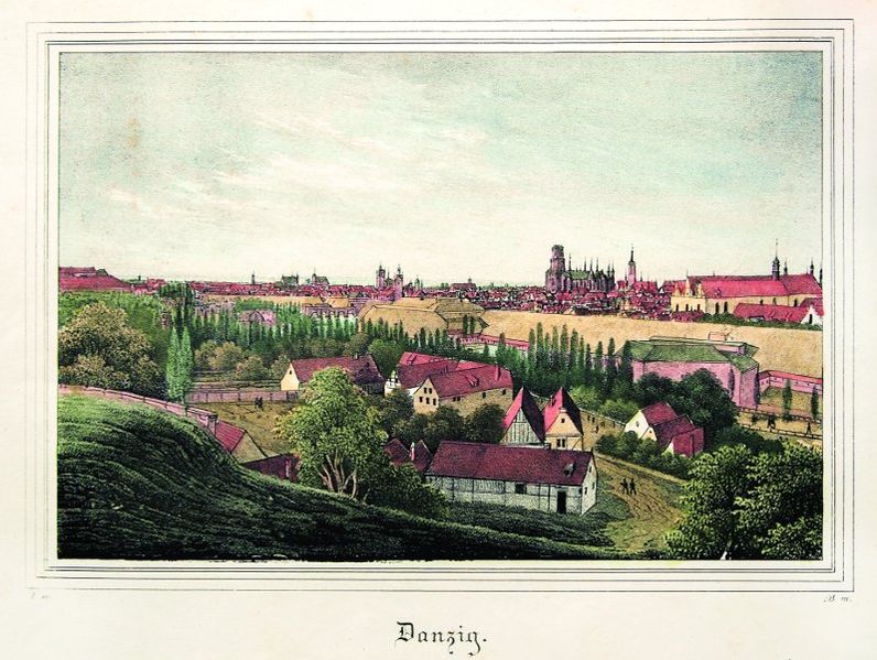 Plik:Widok miasta z Zaroślakiem na pierwszym planie, anonim, 1838-1842.jpg