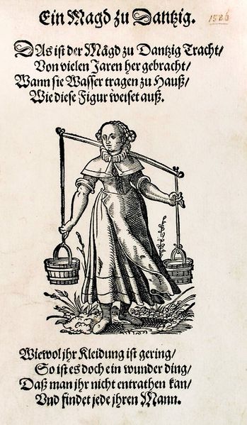 Plik:Młoda służąca gdańska niosąca wodę, Jost Amman, 1586.jpg