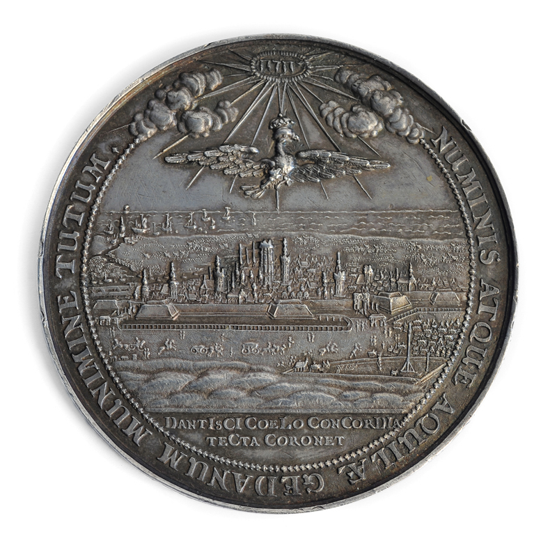 Plik:Medal na wizytę Jana II Kazimierza w Gdańsku, Johann Höhn sen., rewers, 1653.JPG