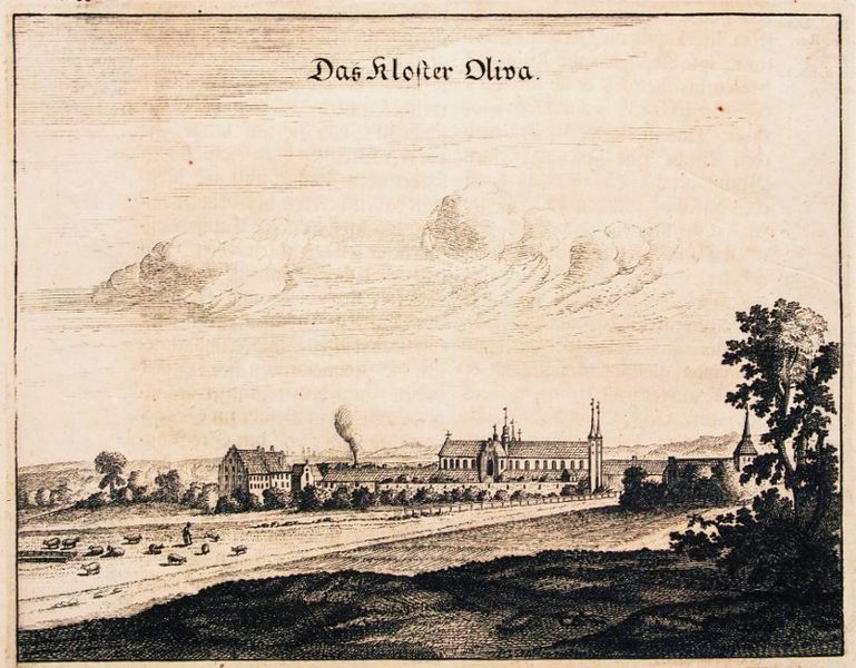 Plik:Widok ogólny na zespół klasztorny w Oliwie, Der Stadt Dantzig…, 1688.jpg