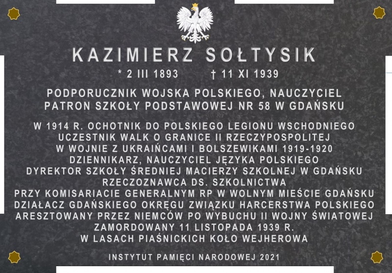 Plik:Kazimierz Sołtysik tablica pamiątkowa.jpg