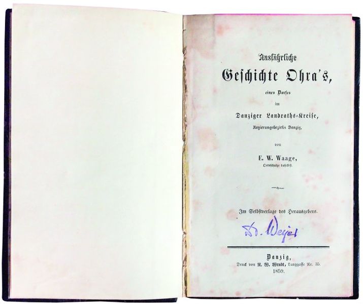 Plik:Strona tytułowa Historii Oruni, 1859.jpg