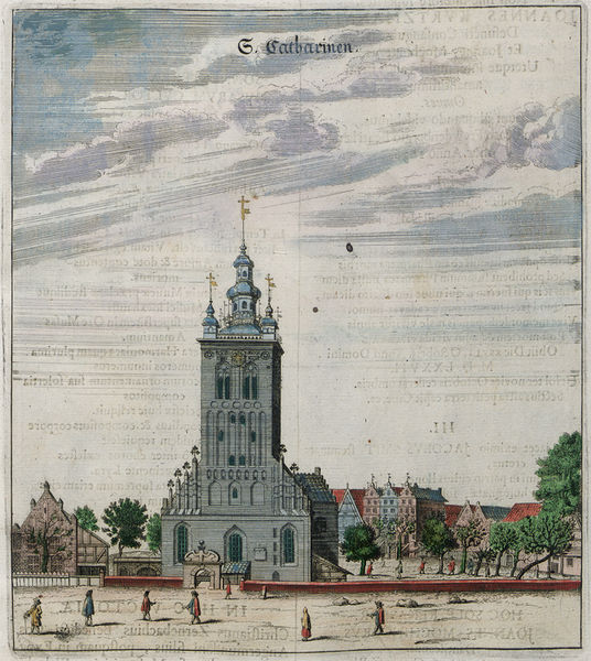 Plik:Kościół św. Katarzyny Aleksandryjskiej, Der Stadt Dantzigk..., 1687.JPG
