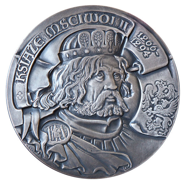 Plik:Medal Księcia Mściwoja II, awers, Wawrzyniec Samp.JPG