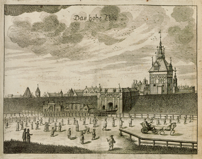 Plik:Brama Wyżynna, Der Stadt Dantzigk..., 1687.JPG